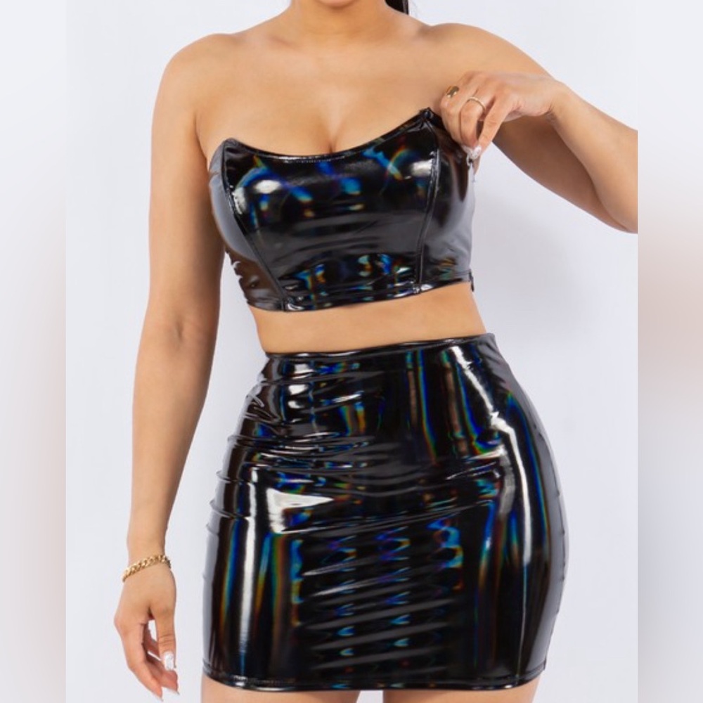 Black 2pc Skirt set